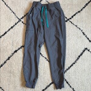 Figs Zamora high waisted joggers gray